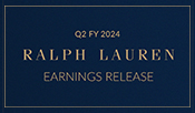 Ralph Lauren Reports Second Quarter Fiscal 2024 Results Ahead of Expectations