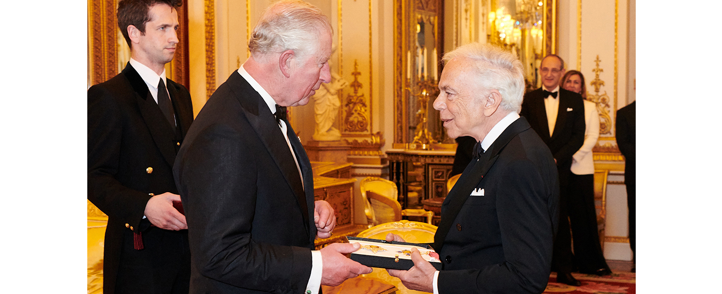 Ralph Lauren Presented with an Honorary UK Knighthood