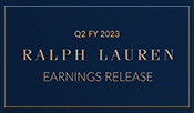 Ralph Lauren Reports Better Than Expected Second Quarter  Fiscal 2023 Results
