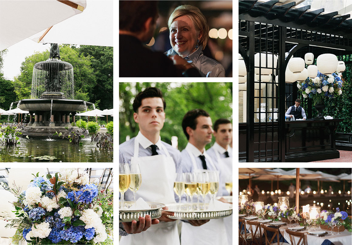 Collage of images from the 50th Anniversary Show dinner