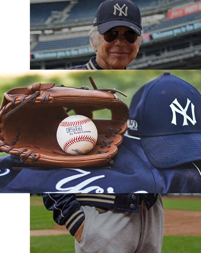 Mr. Lauren wearing a Ralph Lauren Yankees™ Collection cap & jacket